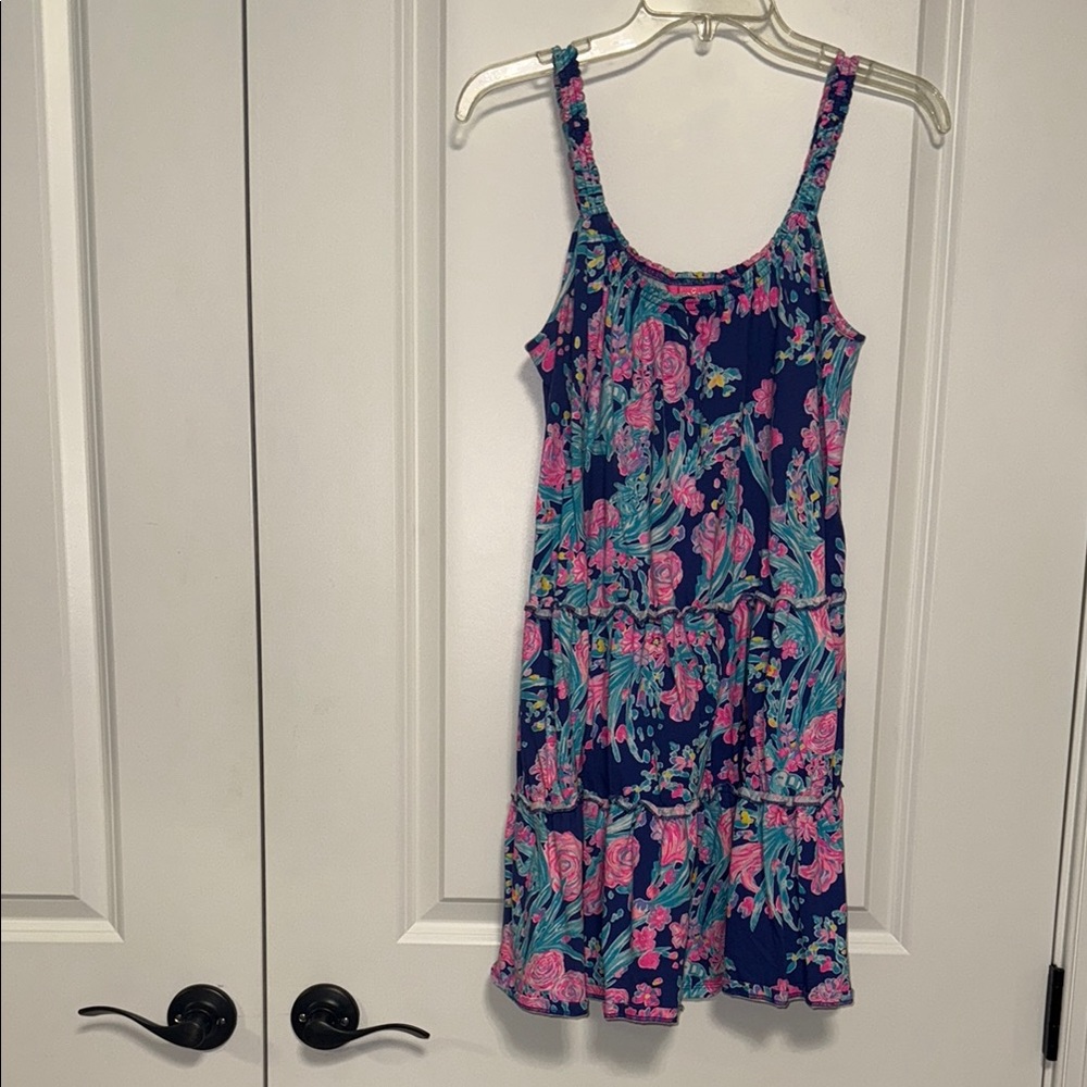 Lilly Pulitzer Floral Mini Dress - Blue and Pink
